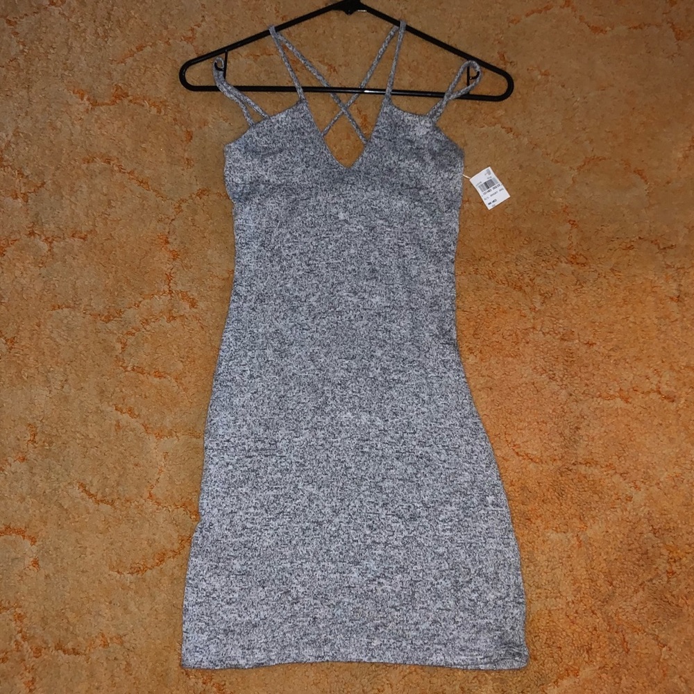 Heather gray bodycon dress